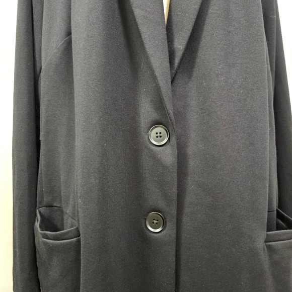 Torrid Black Long Jacket Womens Plus Size 4X Capsule Wardrobe Minimalist